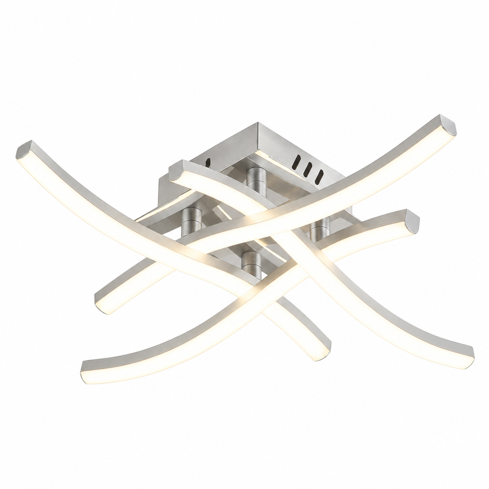 Schéma coté Plafonnier LED Design Incurvé — Arcéa